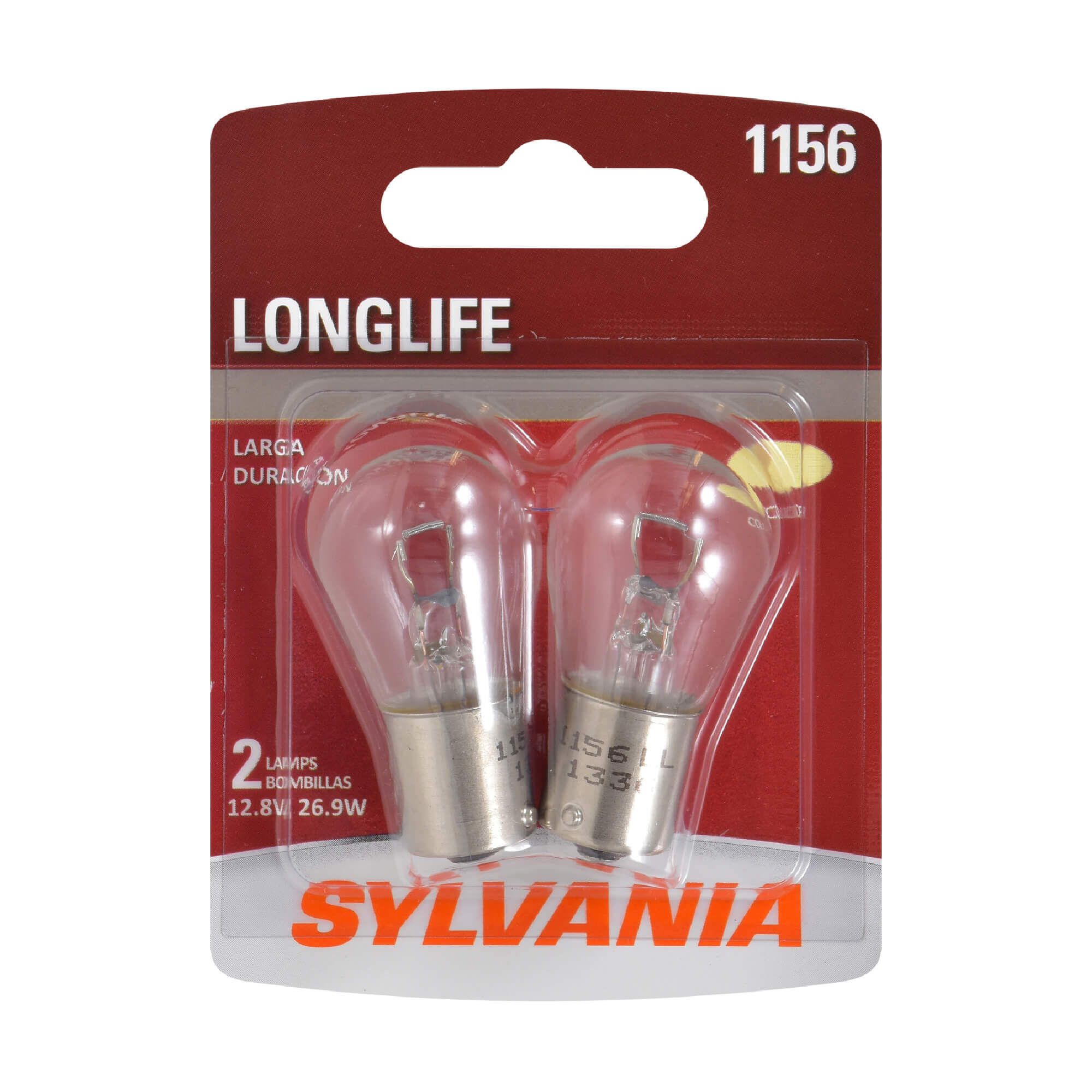 SYLVANIA 1156 Long Life Mini Bulb, 2 Pack